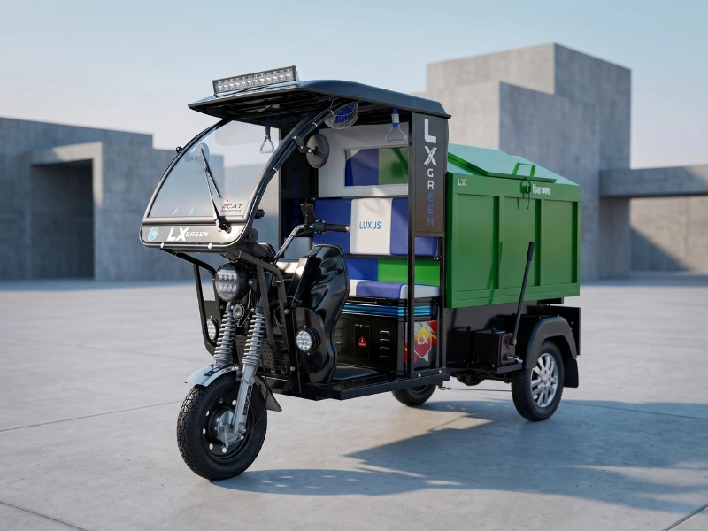 LX TEV DLX garbage tipper three-wheeler